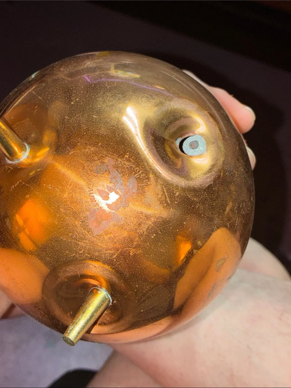 Metallic Copper Decorative Planter with Handle - Unknown Brand